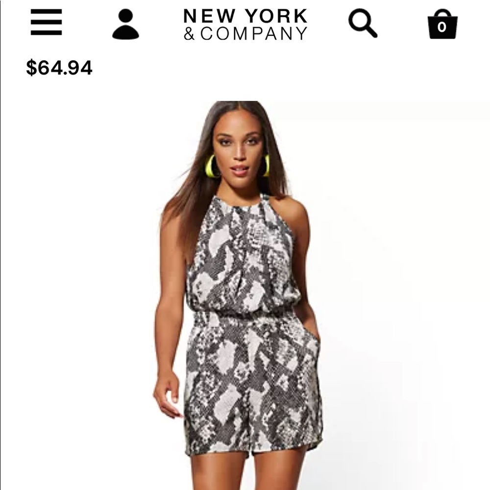 New York & Company Romper
